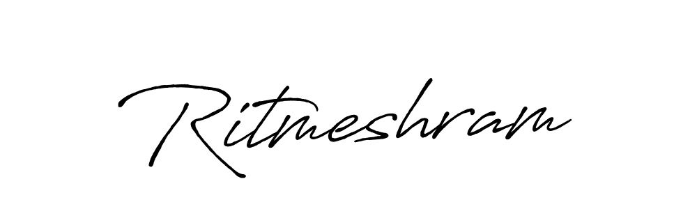 How to make Ritmeshram signature? Antro_Vectra_Bolder is a professional autograph style. Create handwritten signature for Ritmeshram name. Ritmeshram signature style 7 images and pictures png