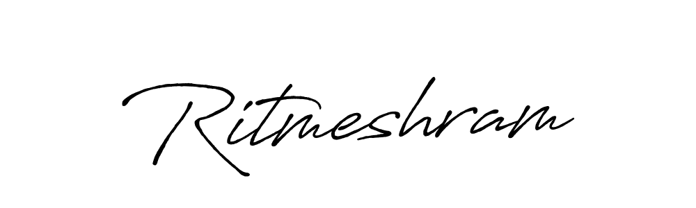 Use a signature maker to create a handwritten signature online. With this signature software, you can design (Antro_Vectra_Bolder) your own signature for name Ritmeshram. Ritmeshram signature style 7 images and pictures png