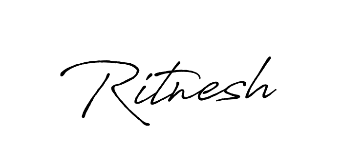 Design your own signature with our free online signature maker. With this signature software, you can create a handwritten (Antro_Vectra_Bolder) signature for name Ritnesh. Ritnesh signature style 7 images and pictures png