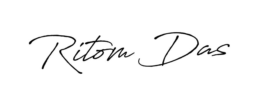 How to make Ritom Das name signature. Use Antro_Vectra_Bolder style for creating short signs online. This is the latest handwritten sign. Ritom Das signature style 7 images and pictures png