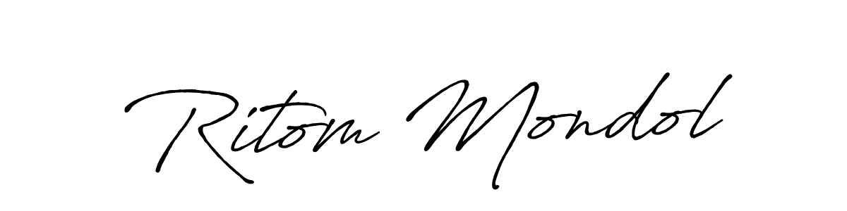 Make a beautiful signature design for name Ritom Mondol. Use this online signature maker to create a handwritten signature for free. Ritom Mondol signature style 7 images and pictures png