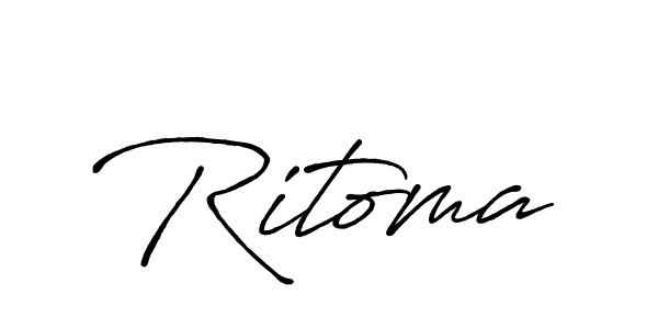 Antro_Vectra_Bolder is a professional signature style that is perfect for those who want to add a touch of class to their signature. It is also a great choice for those who want to make their signature more unique. Get Ritoma name to fancy signature for free. Ritoma signature style 7 images and pictures png