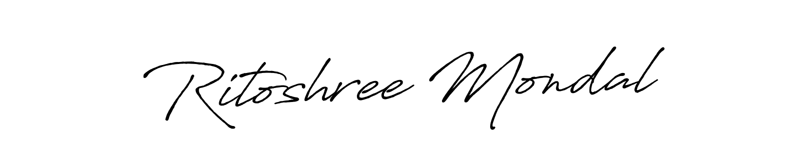 Make a short Ritoshree Mondal signature style. Manage your documents anywhere anytime using Antro_Vectra_Bolder. Create and add eSignatures, submit forms, share and send files easily. Ritoshree Mondal signature style 7 images and pictures png