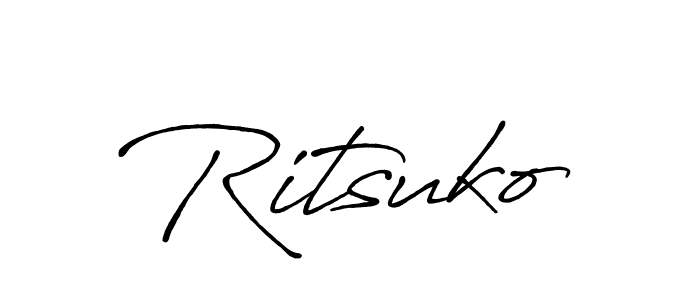 Also You can easily find your signature by using the search form. We will create Ritsuko name handwritten signature images for you free of cost using Antro_Vectra_Bolder sign style. Ritsuko signature style 7 images and pictures png