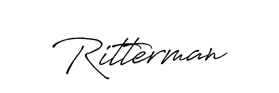 Design your own signature with our free online signature maker. With this signature software, you can create a handwritten (Antro_Vectra_Bolder) signature for name Ritterman. Ritterman signature style 7 images and pictures png