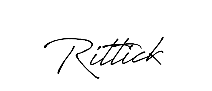 Similarly Antro_Vectra_Bolder is the best handwritten signature design. Signature creator online .You can use it as an online autograph creator for name Rittick. Rittick signature style 7 images and pictures png