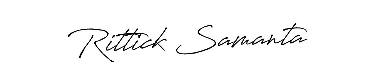 Also we have Rittick Samanta name is the best signature style. Create professional handwritten signature collection using Antro_Vectra_Bolder autograph style. Rittick Samanta signature style 7 images and pictures png