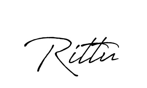 if you are searching for the best signature style for your name Rittu. so please give up your signature search. here we have designed multiple signature styles  using Antro_Vectra_Bolder. Rittu signature style 7 images and pictures png