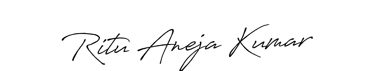 You should practise on your own different ways (Antro_Vectra_Bolder) to write your name (Ritu Aneja Kumar) in signature. don't let someone else do it for you. Ritu Aneja Kumar signature style 7 images and pictures png