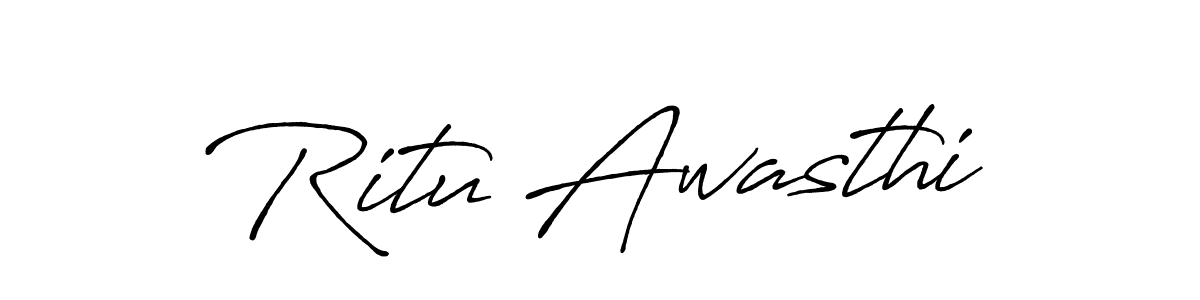 It looks lik you need a new signature style for name Ritu Awasthi. Design unique handwritten (Antro_Vectra_Bolder) signature with our free signature maker in just a few clicks. Ritu Awasthi signature style 7 images and pictures png
