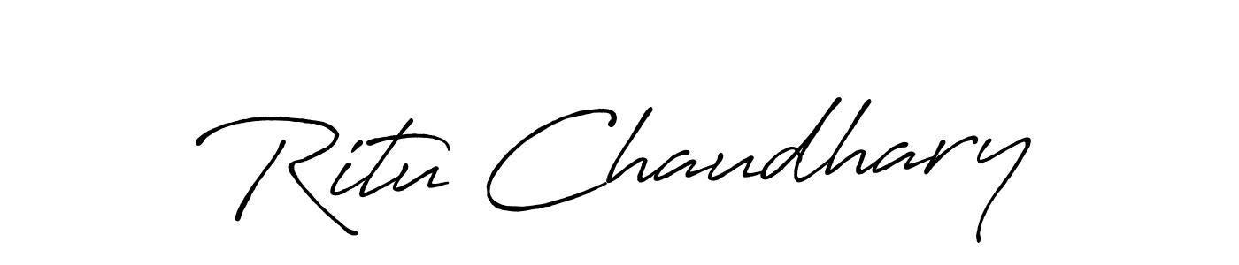 This is the best signature style for the Ritu Chaudhary name. Also you like these signature font (Antro_Vectra_Bolder). Mix name signature. Ritu Chaudhary signature style 7 images and pictures png