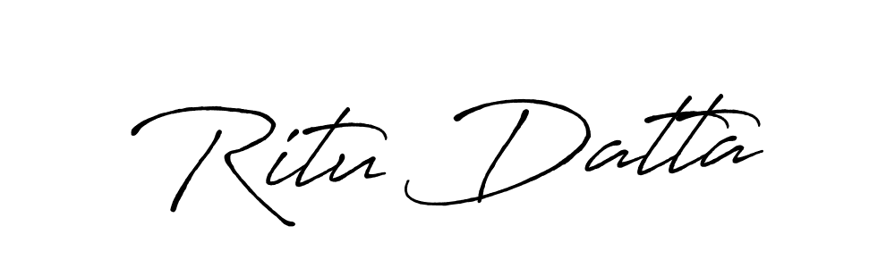 This is the best signature style for the Ritu Datta name. Also you like these signature font (Antro_Vectra_Bolder). Mix name signature. Ritu Datta signature style 7 images and pictures png