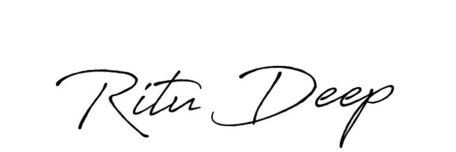 Make a beautiful signature design for name Ritu Deep. Use this online signature maker to create a handwritten signature for free. Ritu Deep signature style 7 images and pictures png