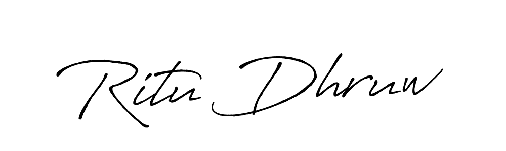 Make a short Ritu Dhruw signature style. Manage your documents anywhere anytime using Antro_Vectra_Bolder. Create and add eSignatures, submit forms, share and send files easily. Ritu Dhruw signature style 7 images and pictures png