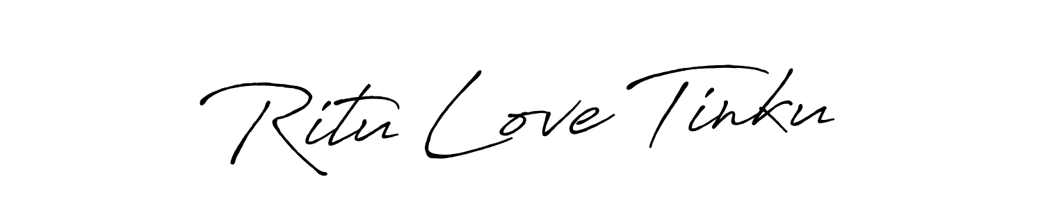 Similarly Antro_Vectra_Bolder is the best handwritten signature design. Signature creator online .You can use it as an online autograph creator for name Ritu Love Tinku. Ritu Love Tinku signature style 7 images and pictures png