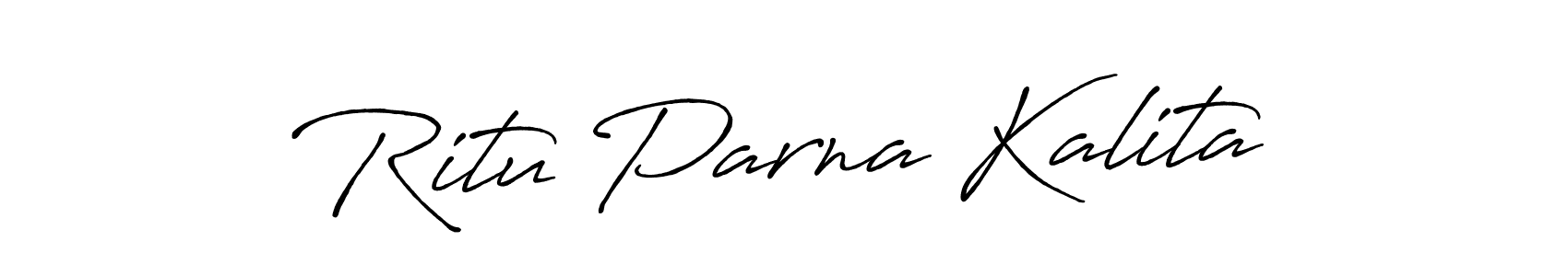 Ritu Parna Kalita stylish signature style. Best Handwritten Sign (Antro_Vectra_Bolder) for my name. Handwritten Signature Collection Ideas for my name Ritu Parna Kalita. Ritu Parna Kalita signature style 7 images and pictures png