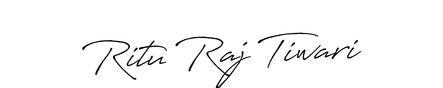 Antro_Vectra_Bolder is a professional signature style that is perfect for those who want to add a touch of class to their signature. It is also a great choice for those who want to make their signature more unique. Get Ritu Raj Tiwari name to fancy signature for free. Ritu Raj Tiwari signature style 7 images and pictures png