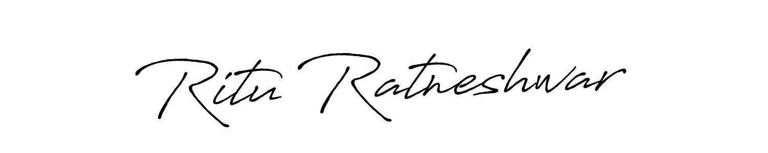 Also You can easily find your signature by using the search form. We will create Ritu Ratneshwar name handwritten signature images for you free of cost using Antro_Vectra_Bolder sign style. Ritu Ratneshwar signature style 7 images and pictures png