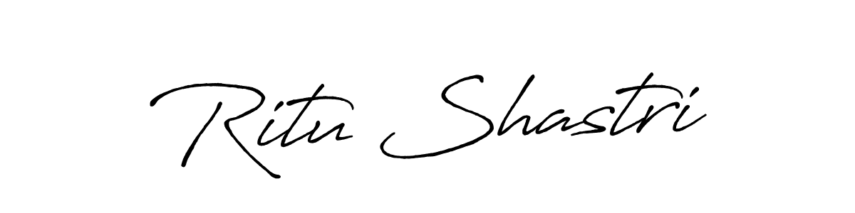 Use a signature maker to create a handwritten signature online. With this signature software, you can design (Antro_Vectra_Bolder) your own signature for name Ritu Shastri. Ritu Shastri signature style 7 images and pictures png