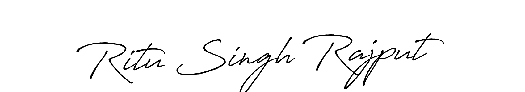 Ritu Singh Rajput stylish signature style. Best Handwritten Sign (Antro_Vectra_Bolder) for my name. Handwritten Signature Collection Ideas for my name Ritu Singh Rajput. Ritu Singh Rajput signature style 7 images and pictures png