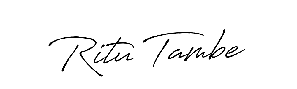 Once you've used our free online signature maker to create your best signature Antro_Vectra_Bolder style, it's time to enjoy all of the benefits that Ritu Tambe name signing documents. Ritu Tambe signature style 7 images and pictures png