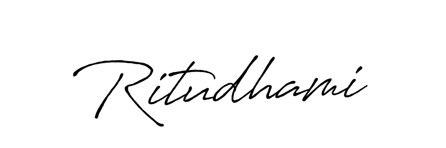 Also we have Ritudhami name is the best signature style. Create professional handwritten signature collection using Antro_Vectra_Bolder autograph style. Ritudhami signature style 7 images and pictures png