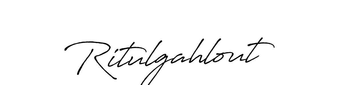 Design your own signature with our free online signature maker. With this signature software, you can create a handwritten (Antro_Vectra_Bolder) signature for name Ritulgahlout. Ritulgahlout signature style 7 images and pictures png