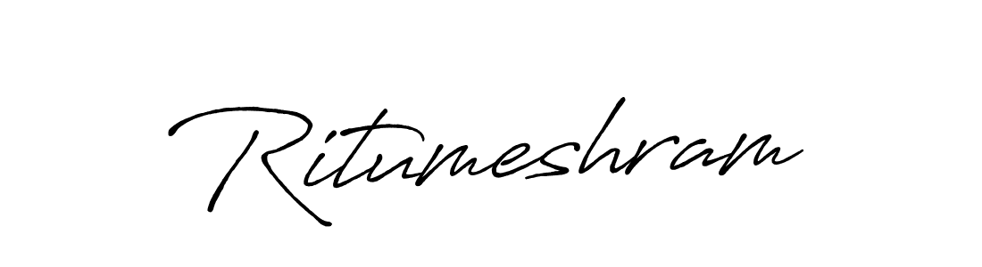 Ritumeshram stylish signature style. Best Handwritten Sign (Antro_Vectra_Bolder) for my name. Handwritten Signature Collection Ideas for my name Ritumeshram. Ritumeshram signature style 7 images and pictures png