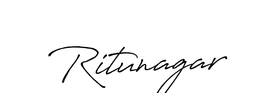 Also we have Ritunagar name is the best signature style. Create professional handwritten signature collection using Antro_Vectra_Bolder autograph style. Ritunagar signature style 7 images and pictures png