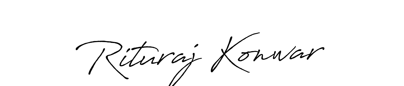 Rituraj Konwar stylish signature style. Best Handwritten Sign (Antro_Vectra_Bolder) for my name. Handwritten Signature Collection Ideas for my name Rituraj Konwar. Rituraj Konwar signature style 7 images and pictures png