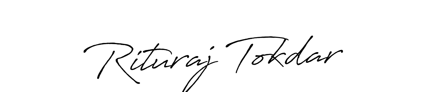 This is the best signature style for the Rituraj Tokdar name. Also you like these signature font (Antro_Vectra_Bolder). Mix name signature. Rituraj Tokdar signature style 7 images and pictures png