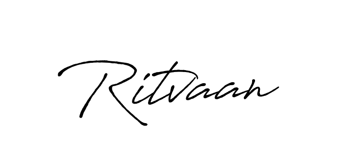 Design your own signature with our free online signature maker. With this signature software, you can create a handwritten (Antro_Vectra_Bolder) signature for name Ritvaan. Ritvaan signature style 7 images and pictures png