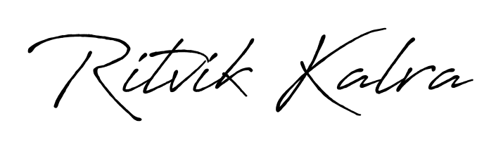 Create your official email sign-off with Ritvik Kalra name in Antro_Vectra_Bolder style. Crisp, clean, and perfectly legible across all screens. Ritvik Kalra signature style 7 images and pictures png