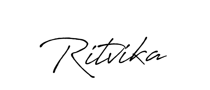 Antro_Vectra_Bolder is a professional signature style that is perfect for those who want to add a touch of class to their signature. It is also a great choice for those who want to make their signature more unique. Get Ritvika name to fancy signature for free. Ritvika signature style 7 images and pictures png