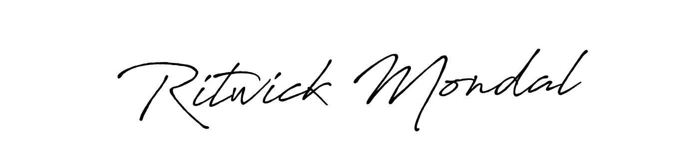 Similarly Antro_Vectra_Bolder is the best handwritten signature design. Signature creator online .You can use it as an online autograph creator for name Ritwick Mondal. Ritwick Mondal signature style 7 images and pictures png