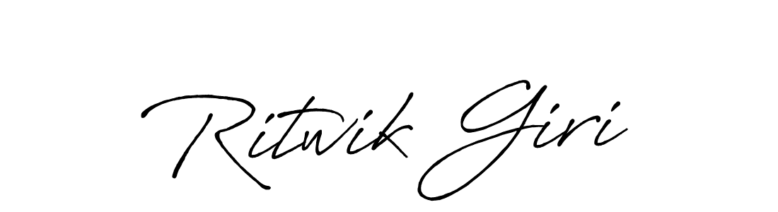 Design your own signature with our free online signature maker. With this signature software, you can create a handwritten (Antro_Vectra_Bolder) signature for name Ritwik Giri. Ritwik Giri signature style 7 images and pictures png