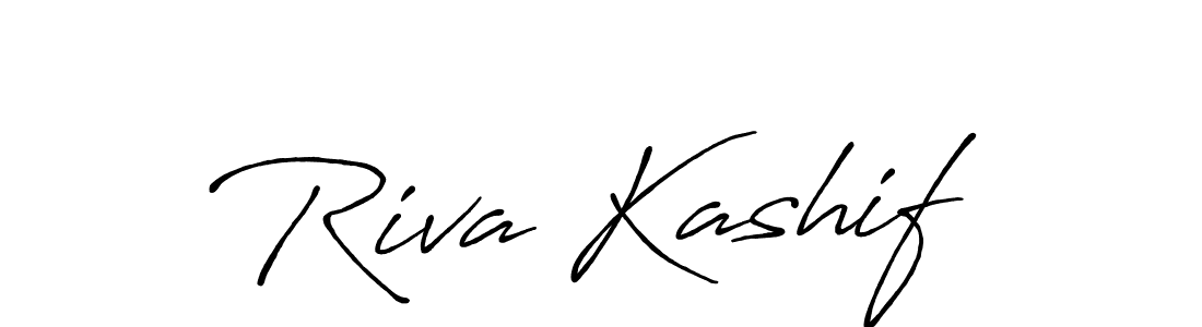 Once you've used our free online signature maker to create your best signature Antro_Vectra_Bolder style, it's time to enjoy all of the benefits that Riva Kashif name signing documents. Riva Kashif signature style 7 images and pictures png