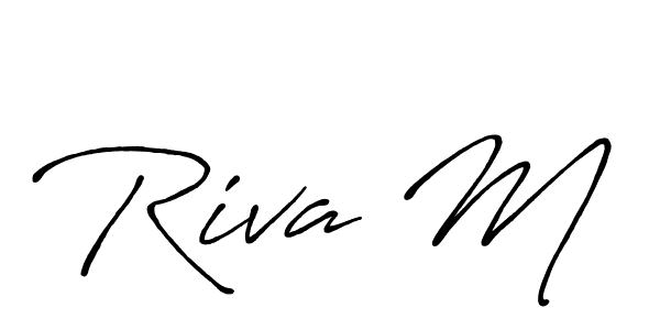 See photos of Riva M official signature by Spectra . Check more albums & portfolios. Read reviews & check more about Antro_Vectra_Bolder font. Riva M signature style 7 images and pictures png