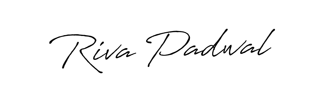 Also You can easily find your signature by using the search form. We will create Riva Padwal name handwritten signature images for you free of cost using Antro_Vectra_Bolder sign style. Riva Padwal signature style 7 images and pictures png