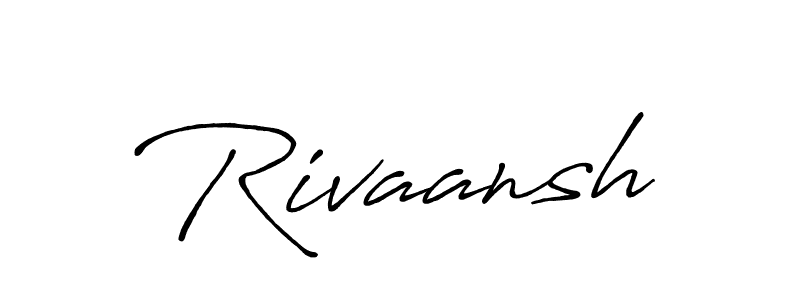 How to Draw Rivaansh signature style? Antro_Vectra_Bolder is a latest design signature styles for name Rivaansh. Rivaansh signature style 7 images and pictures png