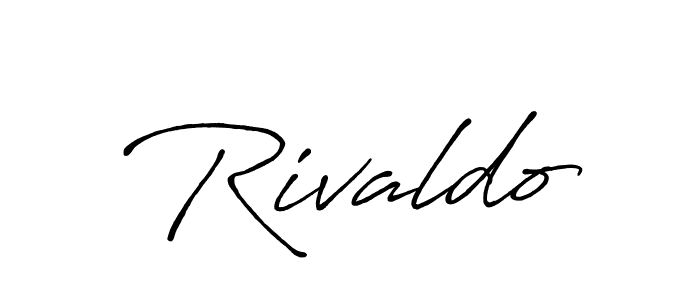Also we have Rivaldo name is the best signature style. Create professional handwritten signature collection using Antro_Vectra_Bolder autograph style. Rivaldo signature style 7 images and pictures png