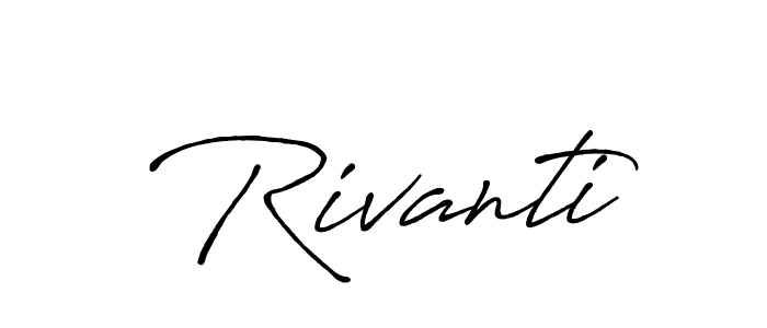 How to make Rivanti name signature. Use Antro_Vectra_Bolder style for creating short signs online. This is the latest handwritten sign. Rivanti signature style 7 images and pictures png