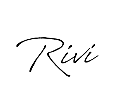 You should practise on your own different ways (Antro_Vectra_Bolder) to write your name (Rivi) in signature. don't let someone else do it for you. Rivi signature style 7 images and pictures png