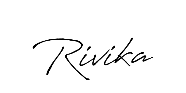 Best and Professional Signature Style for Rivika. Antro_Vectra_Bolder Best Signature Style Collection. Rivika signature style 7 images and pictures png