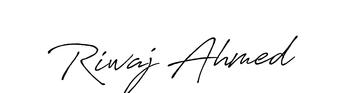 Riwaj Ahmed stylish signature style. Best Handwritten Sign (Antro_Vectra_Bolder) for my name. Handwritten Signature Collection Ideas for my name Riwaj Ahmed. Riwaj Ahmed signature style 7 images and pictures png