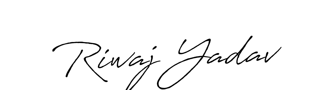 Make a short Riwaj Yadav signature style. Manage your documents anywhere anytime using Antro_Vectra_Bolder. Create and add eSignatures, submit forms, share and send files easily. Riwaj Yadav signature style 7 images and pictures png