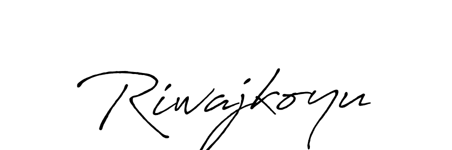 How to Draw Riwajkoyu signature style? Antro_Vectra_Bolder is a latest design signature styles for name Riwajkoyu. Riwajkoyu signature style 7 images and pictures png