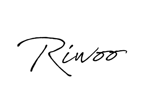 How to make Riwoo name signature. Use Antro_Vectra_Bolder style for creating short signs online. This is the latest handwritten sign. Riwoo signature style 7 images and pictures png