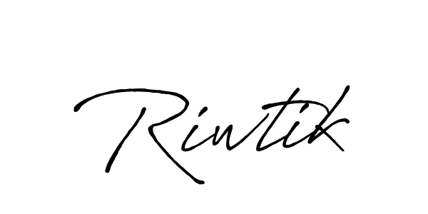 How to make Riwtik signature? Antro_Vectra_Bolder is a professional autograph style. Create handwritten signature for Riwtik name. Riwtik signature style 7 images and pictures png