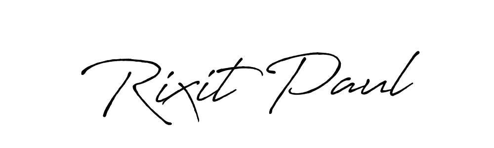 Create a beautiful signature design for name Rixit Paul. With this signature (Antro_Vectra_Bolder) fonts, you can make a handwritten signature for free. Rixit Paul signature style 7 images and pictures png